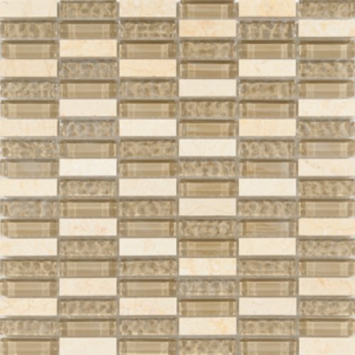 Mozaik pločice bež staklo kamen 30x30