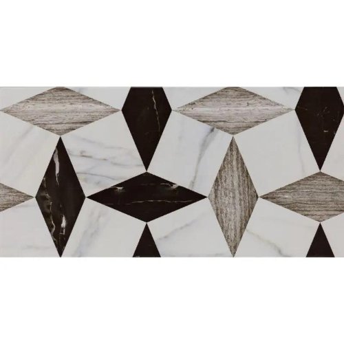 Geometrijska dekor pločica 25x50
