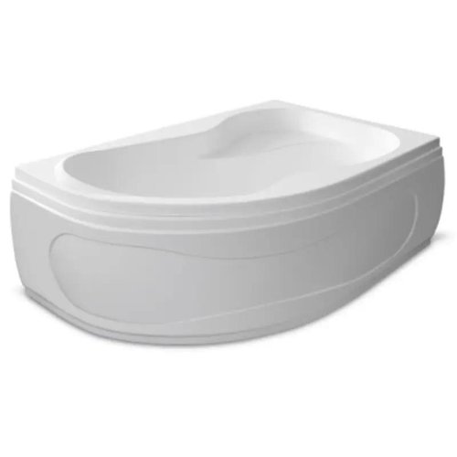 Tiffany kada Lux 160x105 desna – bela kada sa oblogom