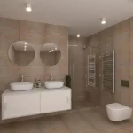 Bež pločice imitacija cementa