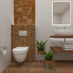 Braon pločice imitacija kamena 25x75