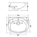 Grandeur Alfa Lavabo 45 beli