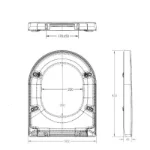 bijela wc daska duroplast