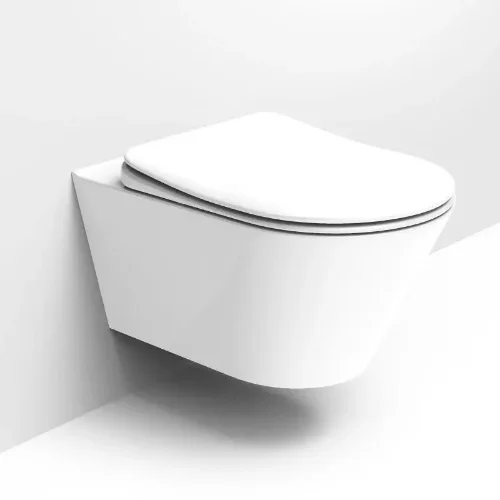 Konzolna bela WC šolja rimless