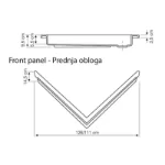 Fonte Tuš Kada Lux 90x90