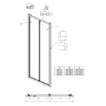 Naa 6422 Preklopna Vrata 90x195