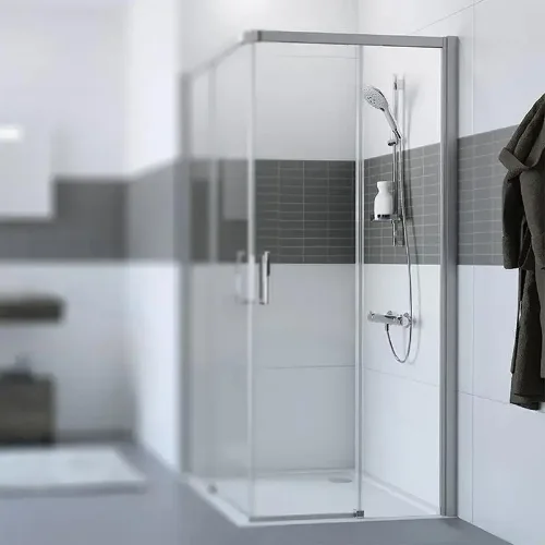 klizna tuš vrata 105x200 srebro sjaj