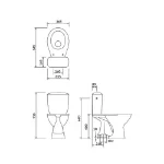 Cersanit Simplon WC 3/6L