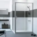 Stakleni bočni panel za tuš kabinu 90x190