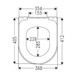 Onovo WC Daska Standardna 9M396101