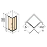 X1 Kvadratna Kabina 90x90