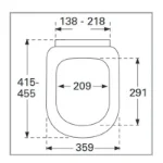 Subway WC Daska SS 9M55S101