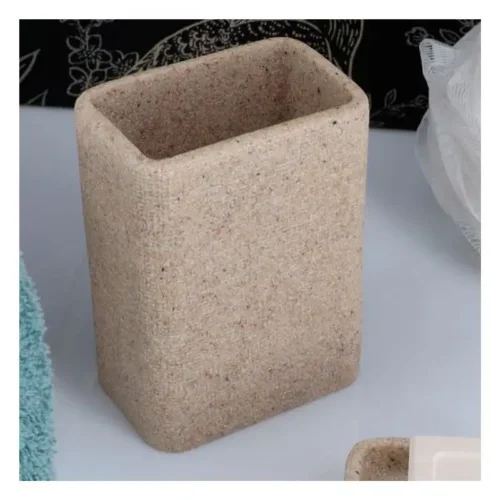 Bež čaša Sand Effect polirezin