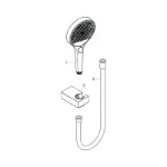 Premium tuš ručica sa 3 vrste mlaza Hansgrohe