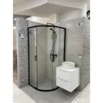 Vernis tuš set sa ručnim tušem crni