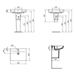 Connect Air Polustub za Lavabo