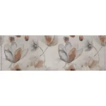 Pastellato Grey Decor zidna pločica sa floralnim motivom