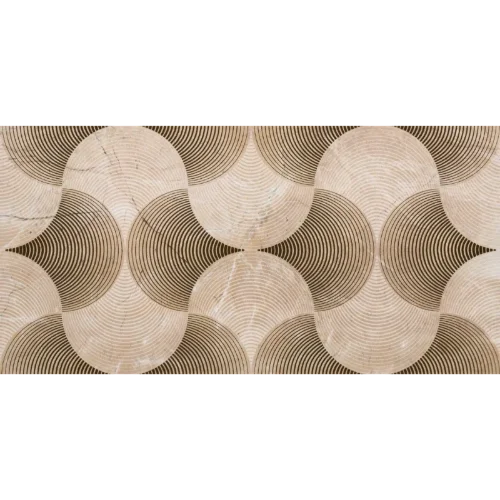 Geometrijska zidna pločica u braon tonovima