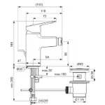 Ideal Standard hrom baterija za bide