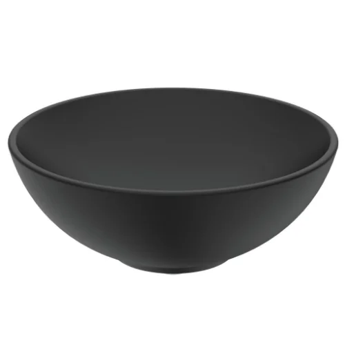 Crni okrugli lavabo 41x41 cm