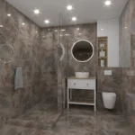 Tamna pločica sa šarama kamena