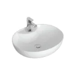 Alex Oval nadgradni lavabo beli