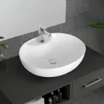 ovalni beli lavabo 50x41,5