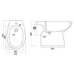 Podni bide 37x51,5x40