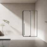 crna tuš kabina 90x120 staklo
