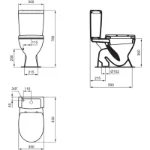 Monoblok WC sa soft close daskom