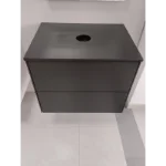 Crni ormarić za nadgradni lavabo
