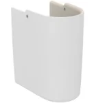 Polustub za lavabo beli sjajni