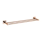 Dvostruki držač peškira rose gold