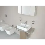 Pravougaoni beli lavabo 500x420