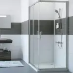 pravokutna tuš kabina srebrna