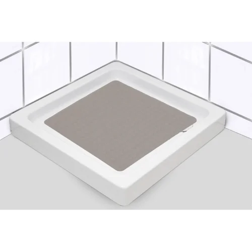 siva pvc podloga za tuš kadu 50x50 antislip