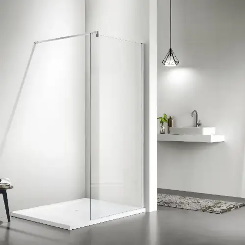 walk in tuš panel srebrni 100x195