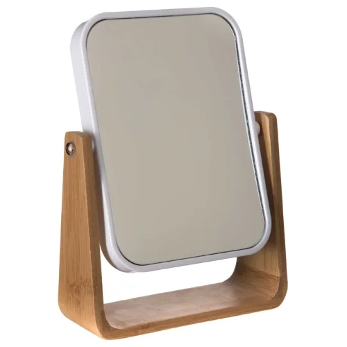 Five Ogledalo Natureo 22x16x6cm Bambus/Staklo/Polistiren Bela 140751