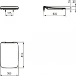 Strada II WC Daska T360101
