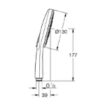 	Rainshower Smartactive 130 Ručni Tuš 26574GL0