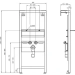 metalni okvir za lavabo w588967