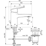 Moderna lavabo baterija EasyFix