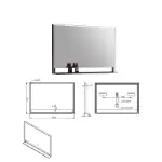 Ogledalo 100×70 LED