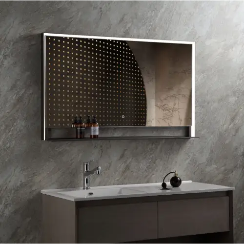 LED ogledalo 120x70 etažer