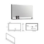 Ogledalo 120×70 cm LED