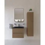 Rigo 600BX Rovere Farnia Lavabo E-8099-60 Matt Black