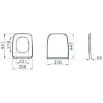 Integra S WC daska Slim 191-003R009
