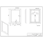Ogledalo 475015 60x80 Black 