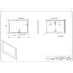 Pravo LED ogledalo 100x70 cm