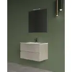 Konzolni lavabo ormarić 61×46 cement